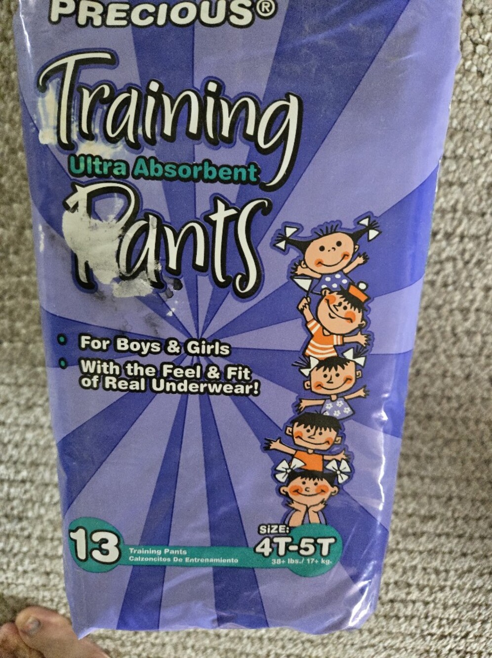 Precious Ultra Absorbent Purple Training Pants for Kids